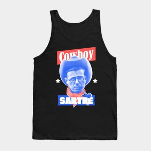 Cowboy Carter (Sartre) - Funny Philosophy MEME Jean-Paul Sartre Tank Top